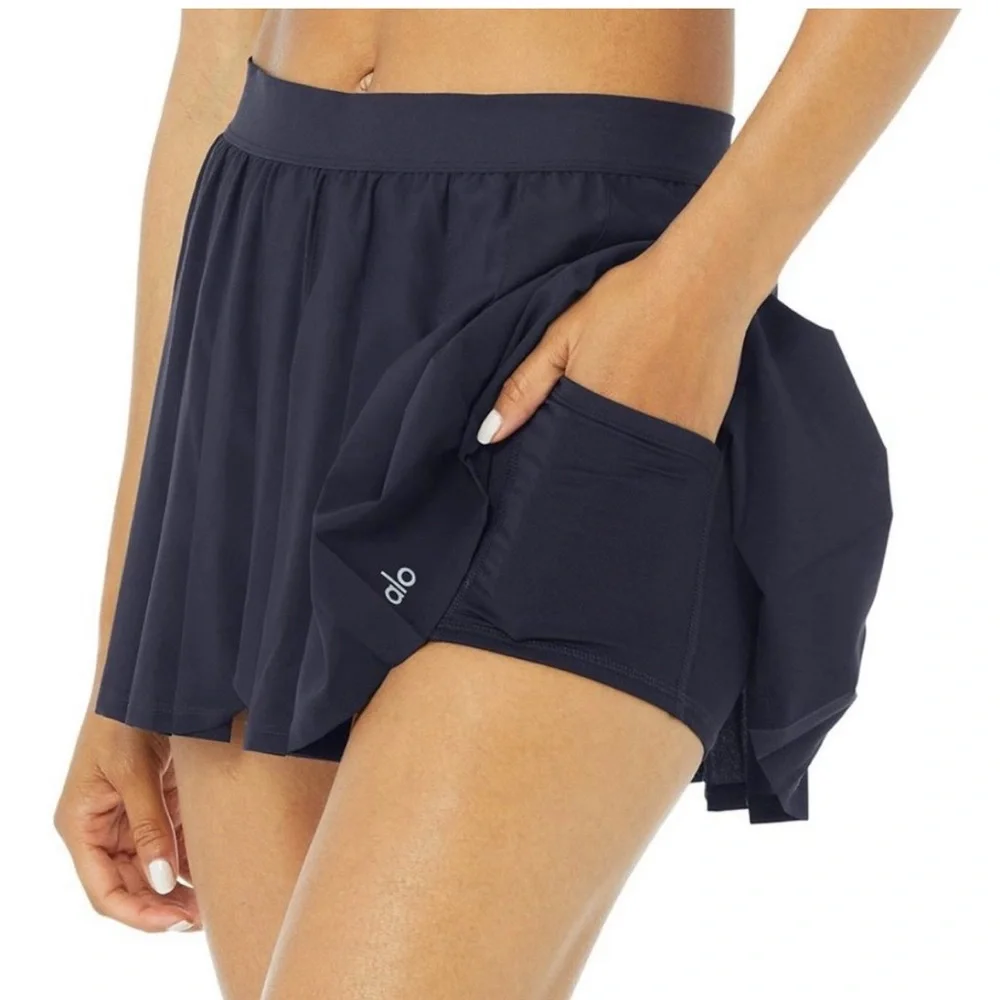 Grand slam ALO yoga navy blue tennis skirt XS